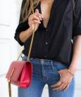 Клатч YSL Saint Laurent Tassel Medium Red